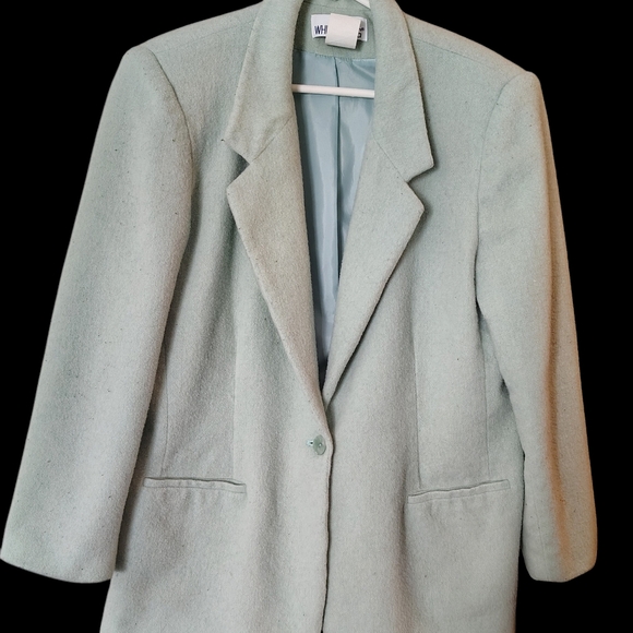 White Stag Women's Mint Green Blazer With Matching Turtle Neck Size 16 - Picture 2 of 15